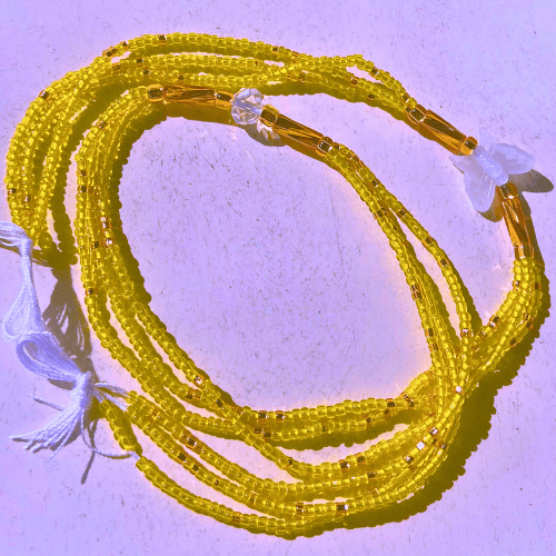 3 in 1 Yellow Waist Beads WearBead